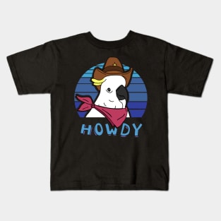 Aesthetic Howdy Sulphur Cockatoo Kids T-Shirt